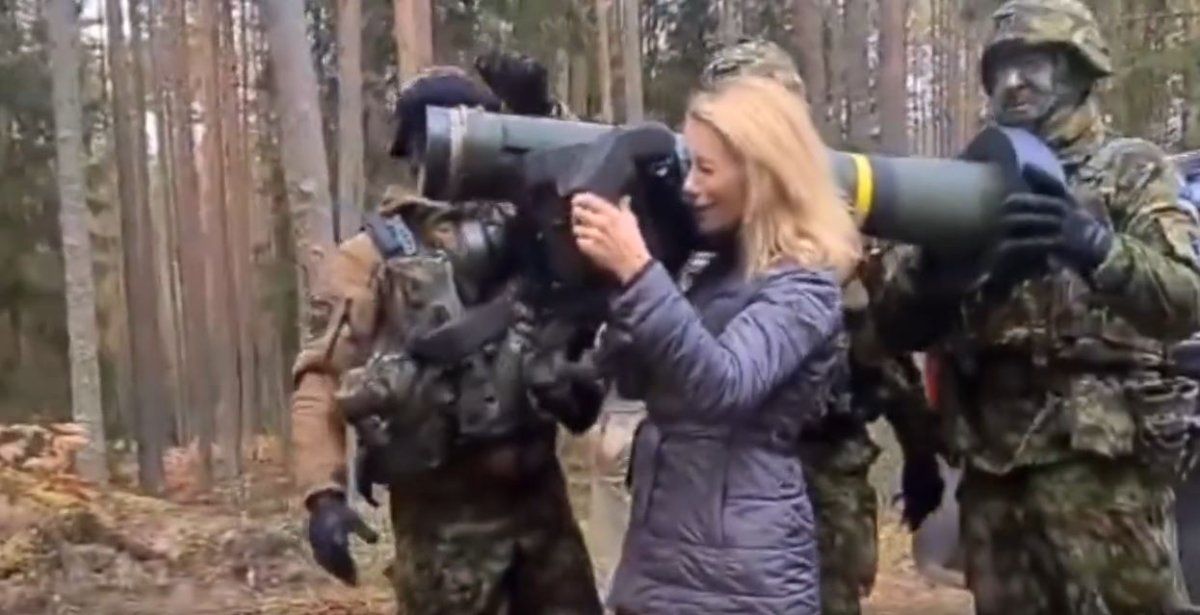 Estonian Prime Minister Kallas inspected the anti-tank missile Javelin #3