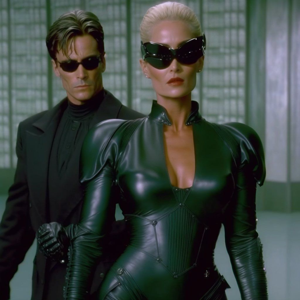 The Matrix movie was shot in the 1980s