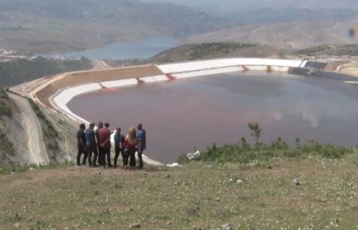 The exploding cyanide pipe of the gold mine in Ilic, Erzincan, flowed into the Euphrates River