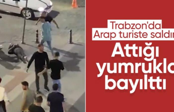 Fist attack on Arab tourist in Trabzon caught on camera